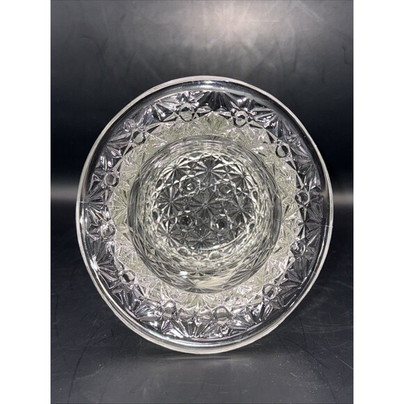 Vintage Fenton Daisy Button Clear Glass Top Hat Glassware - Picture 4 of 7